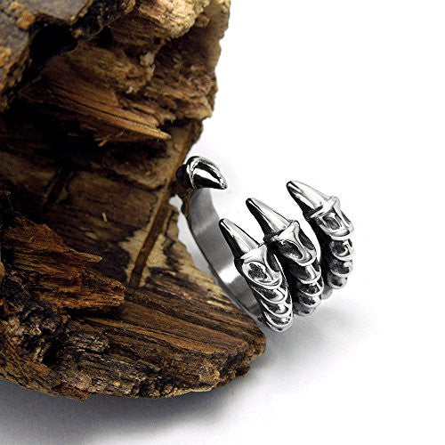 Stainless Steel Dragon Claw Ring