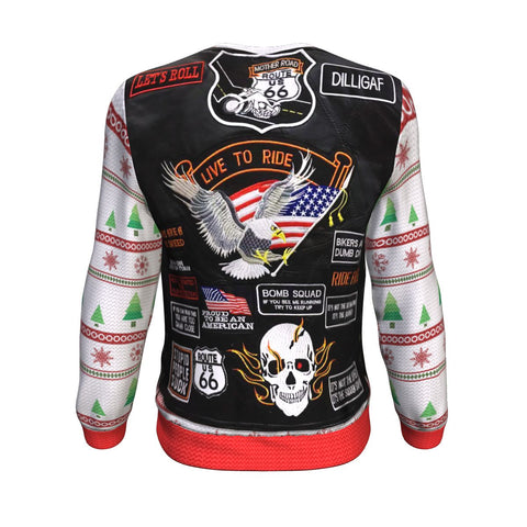 Image of Classic Biker Vest Holiday Sweatshirt