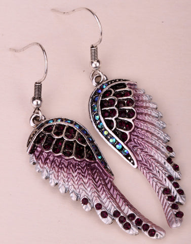 Image of Angel Wings Dangle Earrings