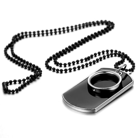 Image of Stainless Steel Ring Dog Tag