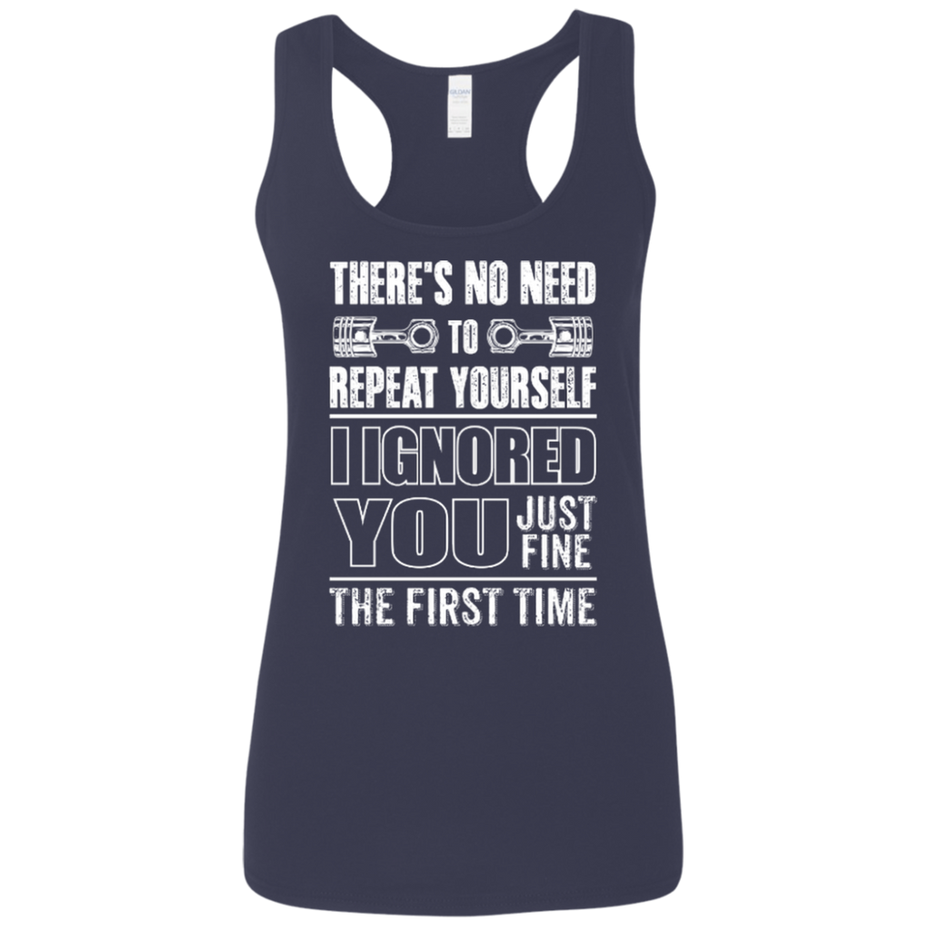 Ladies' Ignored You Fine Softstyle Racerback Tank