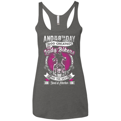 Image of Ladies' 8th Day Fine Strap Racerback Tank