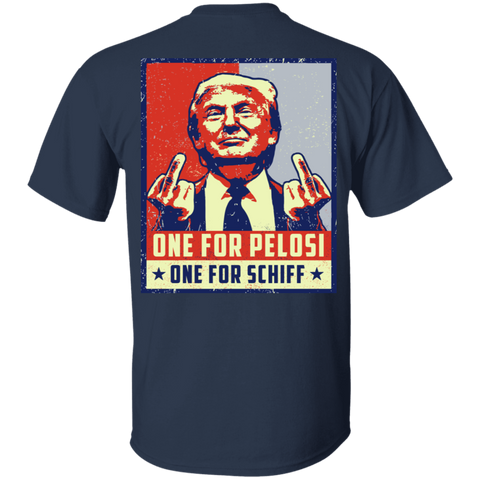 Image of One For Pelosi One For Schiff Shirt