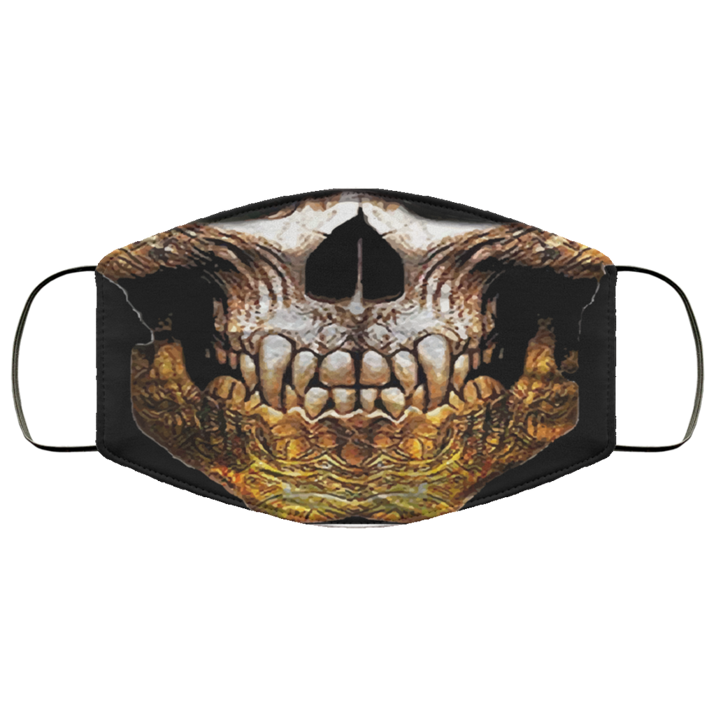 Golden Skull Face Mask