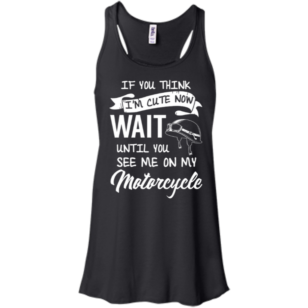 See Me On My Motorcycle Flowy Tank