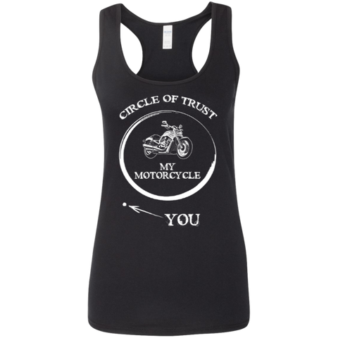 Image of Ladies' Softstyle Racerback Circle Of Trust Tank