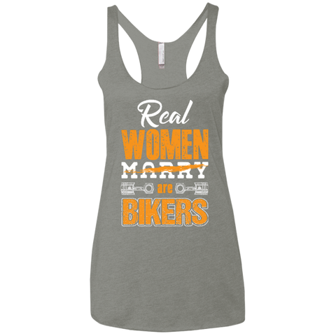 Image of Ladies' Real Women Are Bikers Racerback