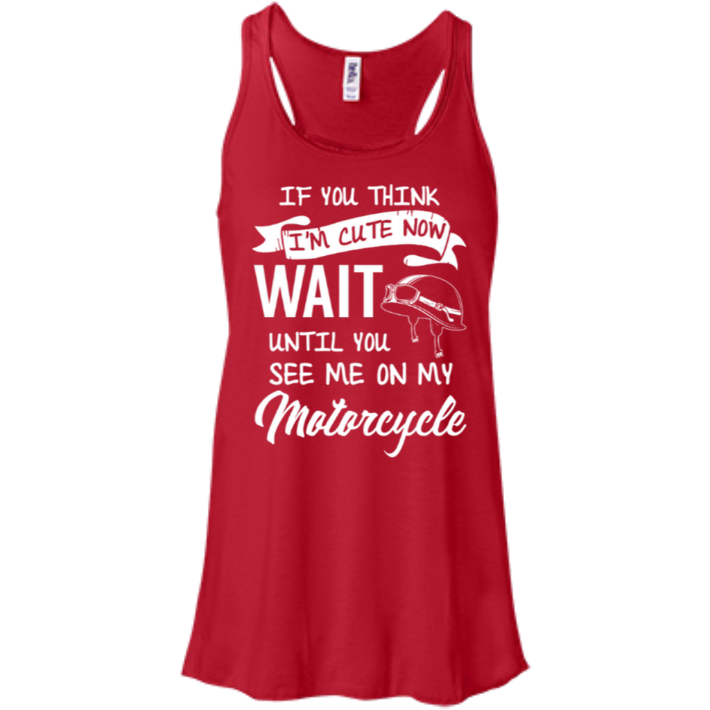 See Me On My Motorcycle Flowy Tank