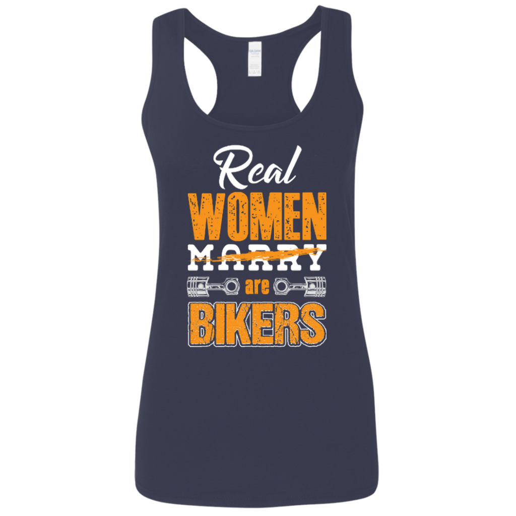 Ladies' Real Women Are Bikers Softstyle Racerback