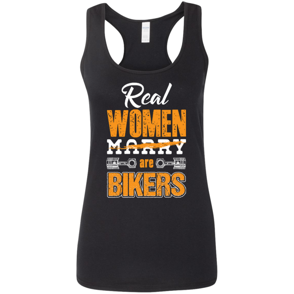 Ladies' Real Women Are Bikers Softstyle Racerback