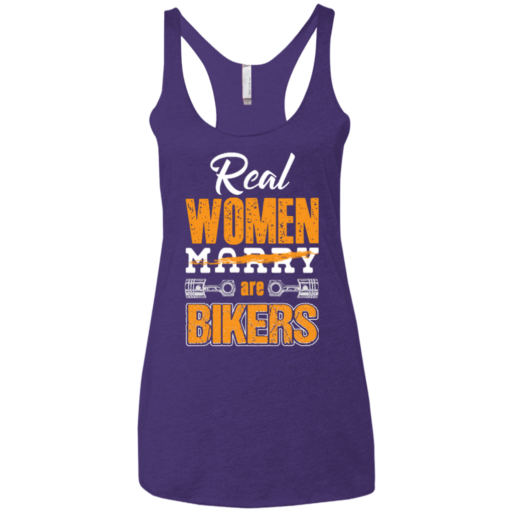 Ladies' Real Women Are Bikers Racerback