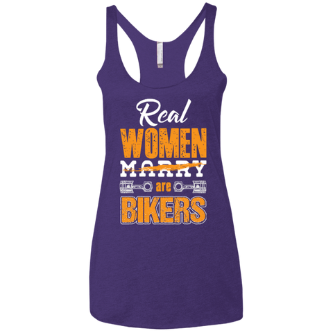 Image of Ladies' Real Women Are Bikers Racerback