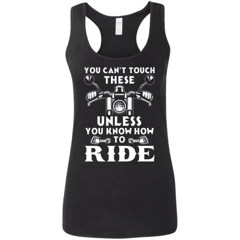 Image of Ladies' Touch These Softstyle Racerback Tank