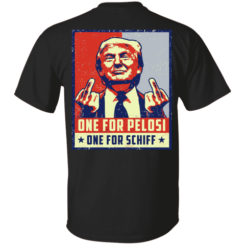 Image of One For Pelosi One For Schiff Shirt