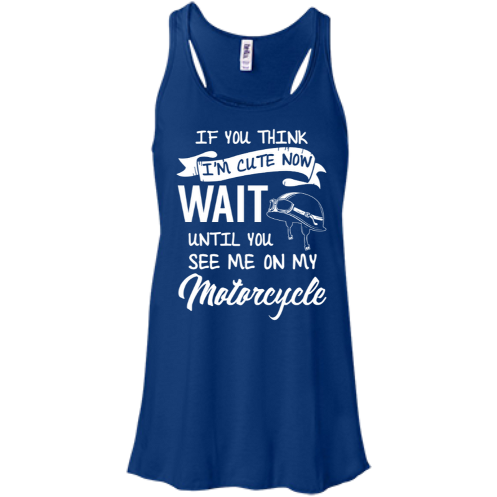 See Me On My Motorcycle Flowy Tank