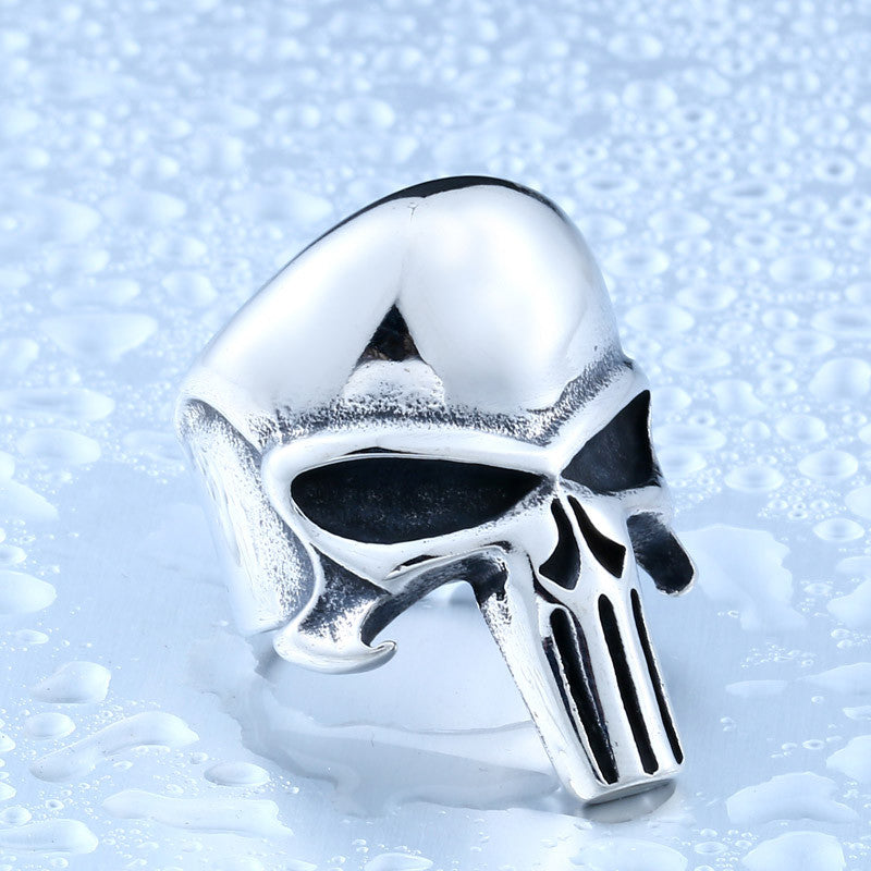 Stainless Steel Punisher Skull Ring