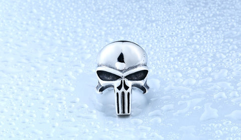 Image of Stainless Steel Punisher Skull Ring