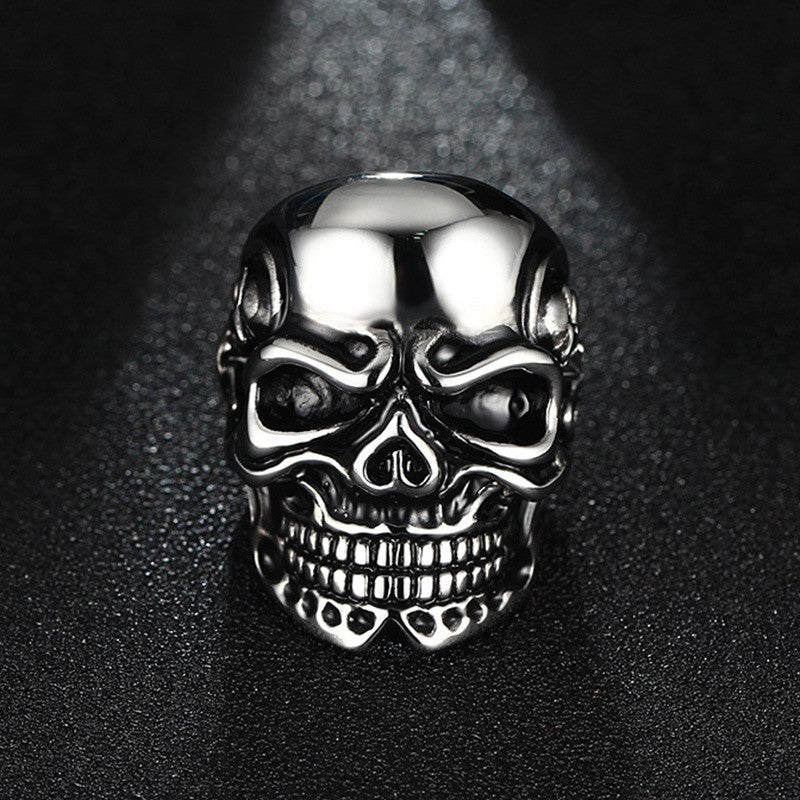 Stainless Steel Vintage Skull Ring