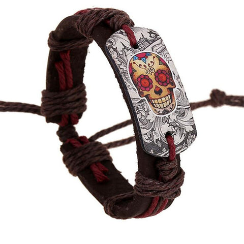 Image of Sugar Skull Charm Bracelet