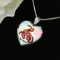 Beautiful Scorpio Heart Necklace with Engraving