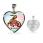 Beautiful Scorpio Heart Necklace with Engraving
