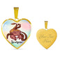 Beautiful Scorpio Heart Necklace with Engraving