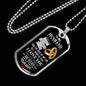 To My Husband Luxury Military Tag Set