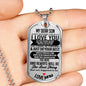 My Dear Son Luxury Tag with Engraving