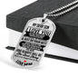 My Dear Son Luxury Tag with Engraving