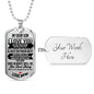 My Dear Son Luxury Tag with Engraving