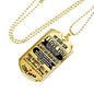 My Dear Son Luxury Tag with Engraving