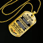 My Dear Son Luxury Tag with Engraving