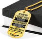 My Dear Son Luxury Tag with Engraving