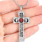 He Who Kneels Cross Necklace - Red