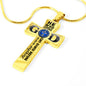 He Who Kneels Cross Necklace
