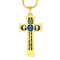 He Who Kneels Cross Necklace
