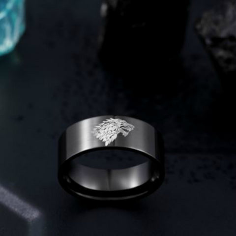 Image of Titanium Steel Wolf Ring