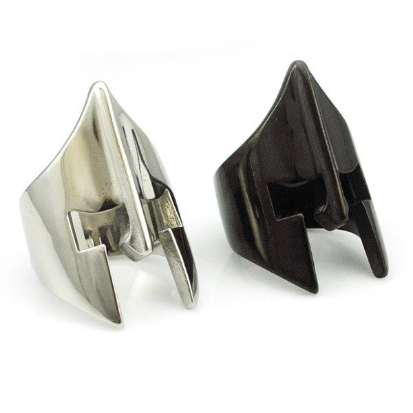 Stainless Steel Spartan Helmet Ring