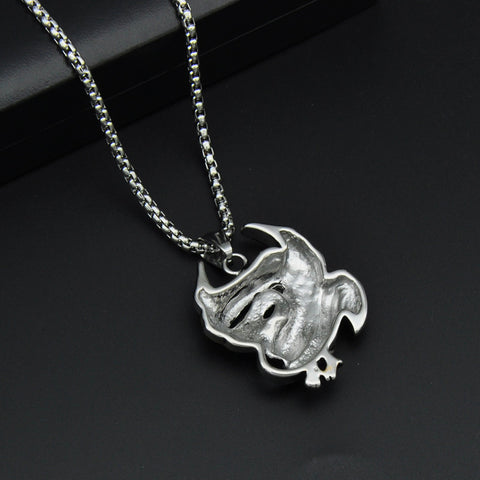 Image of Titanium Stainless Steel Live To Ride Pendant and Necklace Set