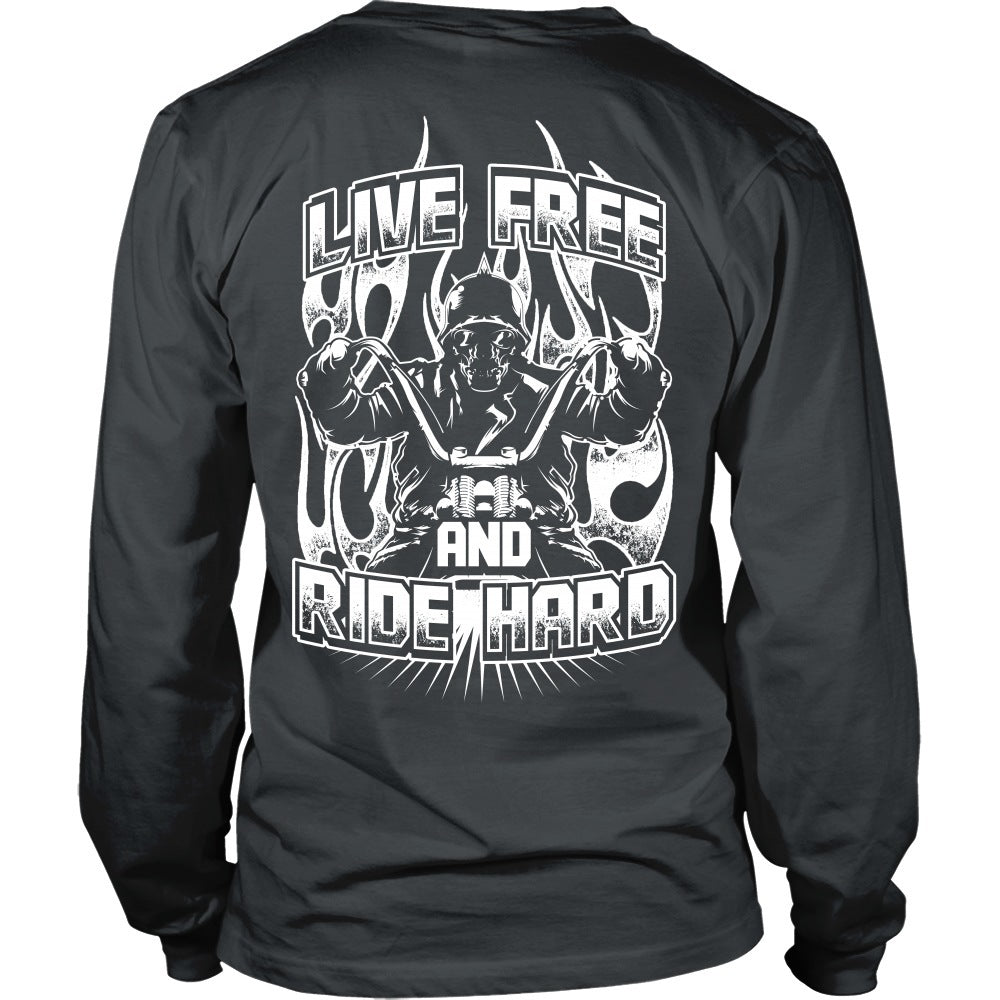 T-shirt - LIVE FREE AND RIDE HARD