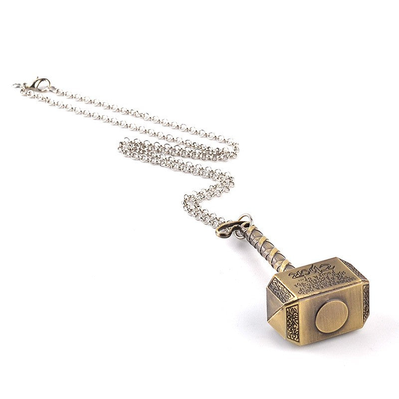 Thor's Hammer Pendant and Necklace Set
