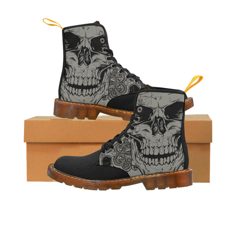 Image of Skull Graveyard Canvas Boots