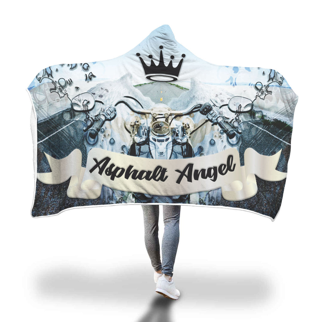 Asphalt Angel Hooded Blanket