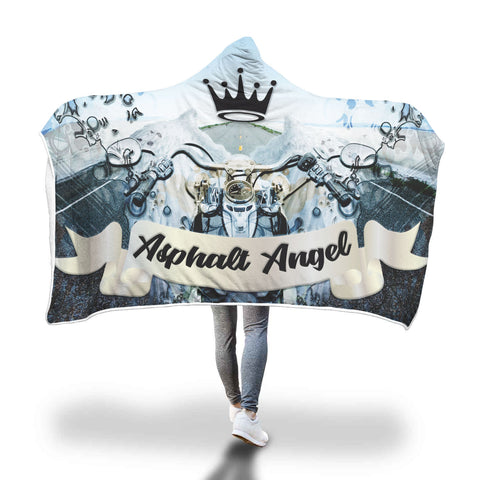 Image of Asphalt Angel Hooded Blanket