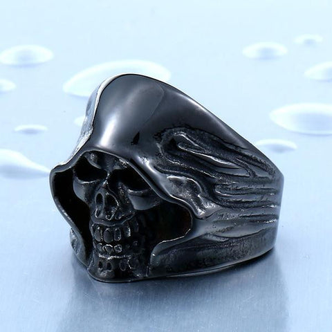 Image of Stainless Steel Death Skull Ring