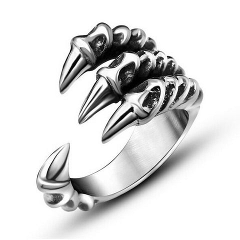 Stainless Steel Dragon Claw Ring