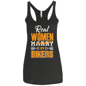 Ladies' Real Women Are Bikers Racerback