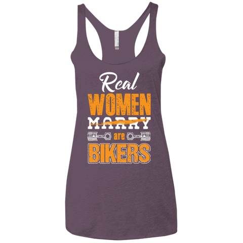 Image of Ladies' Real Women Are Bikers Racerback