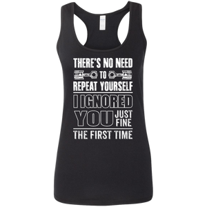 Ladies' Ignored You Fine Softstyle Racerback Tank