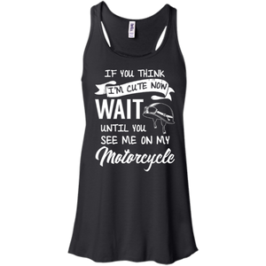 See Me On My Motorcycle Flowy Tank